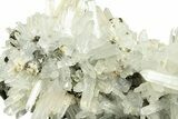 Quartz Crystal Cluster with Chalcopyrite - Peru #291033-2